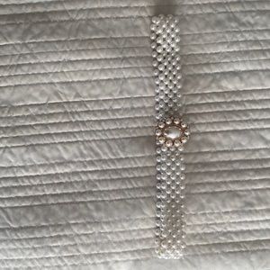 Rihoas The Wide Elastic Pearl Waist Belt